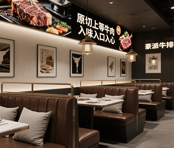 厦门牛排馆设计-牛排餐厅设计-厦门牛排连锁餐厅设计 厦门牛排西餐厅设计装修