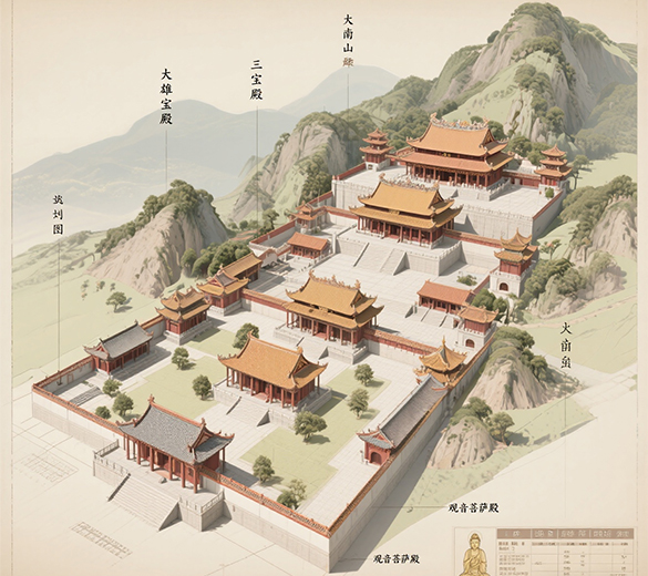 中国寺庙设计 | 福建寺庙规划设计 | 寺庙笔画绘制 | 闽南寺庙墙绘