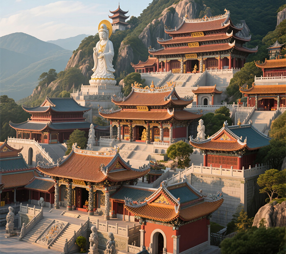 中国寺庙设计 | 福建寺庙规划设计 | 寺庙笔画绘制 | 闽南寺庙墙绘