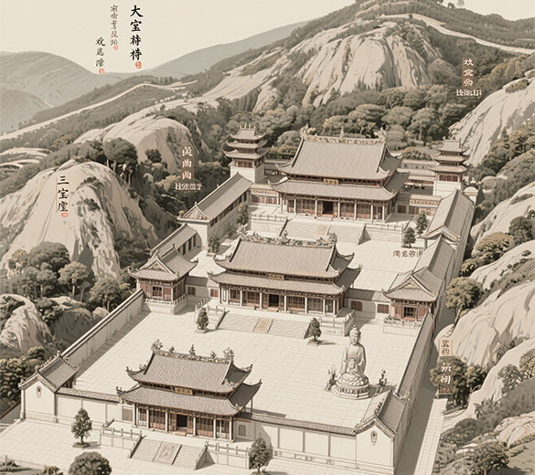中国寺庙设计 | 福建寺庙规划设计 | 寺庙笔画绘制 | 闽南寺庙墙绘
