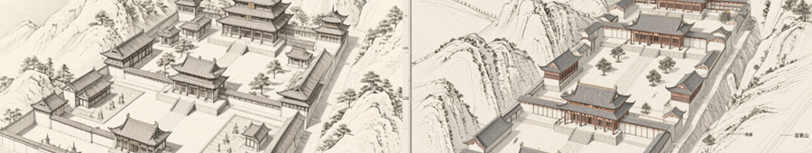 中国寺庙设计 | 福建寺庙规划设计 | 寺庙笔画绘制 | 闽南寺庙墙绘