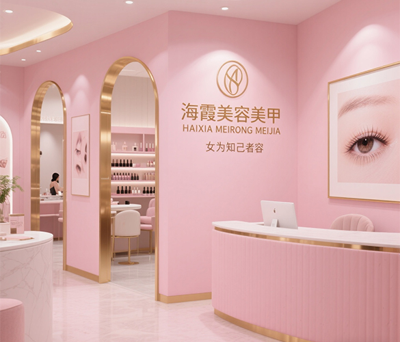 厦门美容店设计 厦门美容院设计 厦门美甲美睫店设计