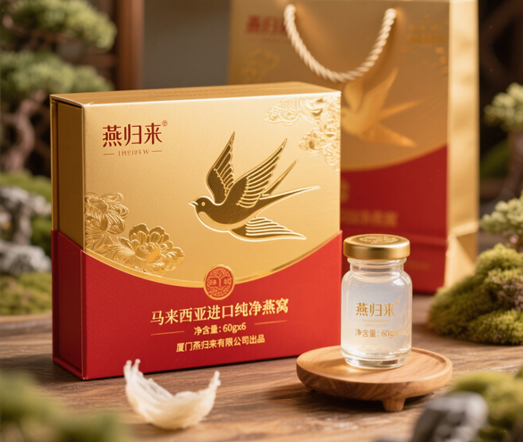 厦门燕窝礼盒设计、泉州燕窝礼盒设计-福建燕窝礼盒设计-燕窝包装设计-碗燕包装设计-马来西亚燕窝礼盒设计