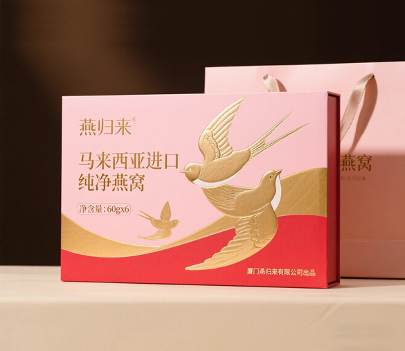 厦门燕窝礼盒设计、泉州燕窝礼盒设计-福建燕窝礼盒设计-燕窝包装设计-碗燕包装设计-马来西亚燕窝礼盒设计